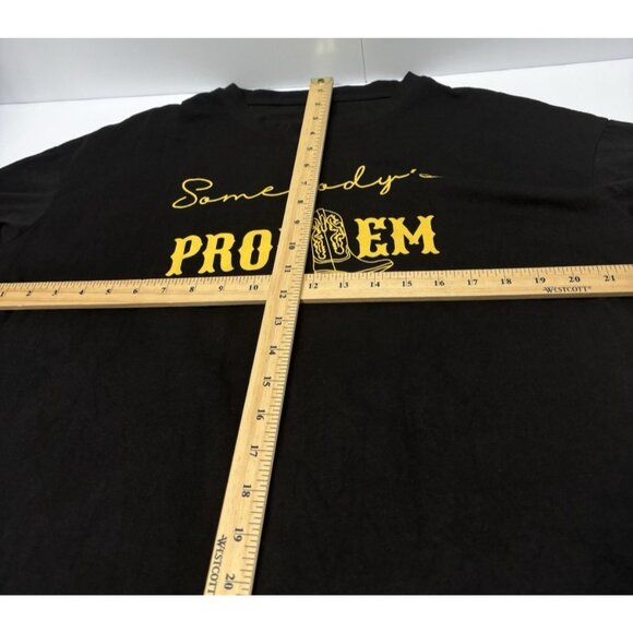 Morgan Wallen Somebody’s Problem Country Cowboy Boot T-Shirt XL Black Shirt New - Picture 8 of 8